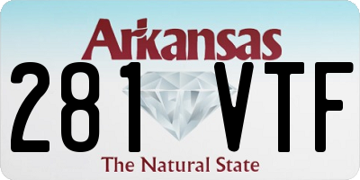 AR license plate 281VTF