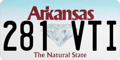 AR license plate 281VTI
