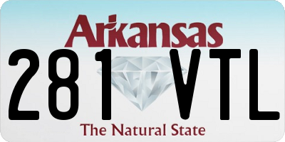 AR license plate 281VTL