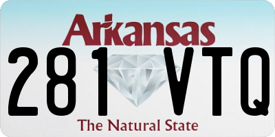 AR license plate 281VTQ
