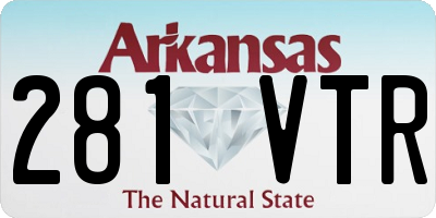 AR license plate 281VTR