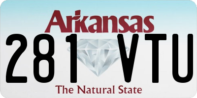 AR license plate 281VTU