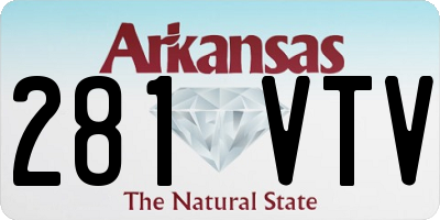 AR license plate 281VTV