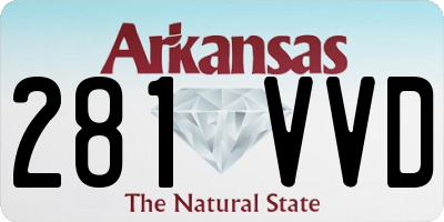 AR license plate 281VVD