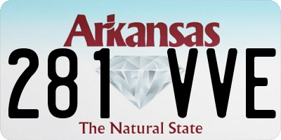 AR license plate 281VVE
