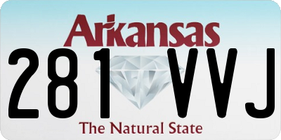 AR license plate 281VVJ