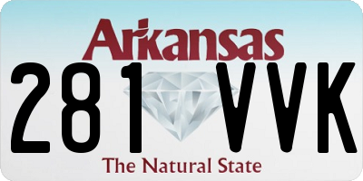 AR license plate 281VVK