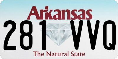 AR license plate 281VVQ