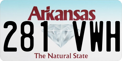 AR license plate 281VWH