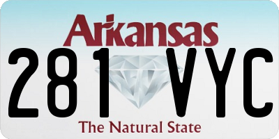 AR license plate 281VYC