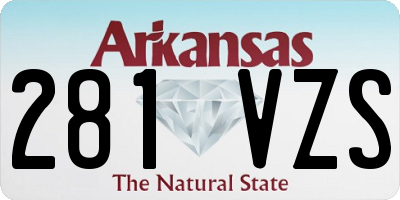 AR license plate 281VZS