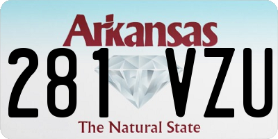 AR license plate 281VZU