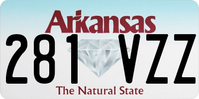 AR license plate 281VZZ