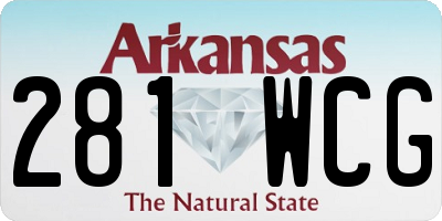 AR license plate 281WCG