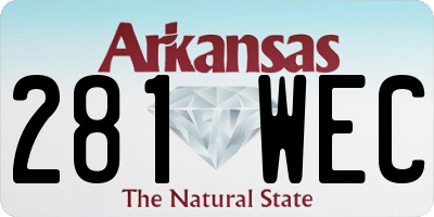 AR license plate 281WEC