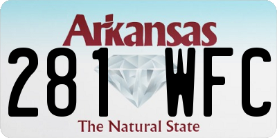 AR license plate 281WFC