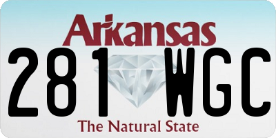 AR license plate 281WGC