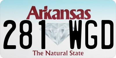 AR license plate 281WGD