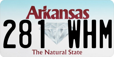 AR license plate 281WHM