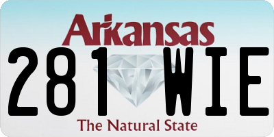 AR license plate 281WIE
