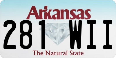 AR license plate 281WII