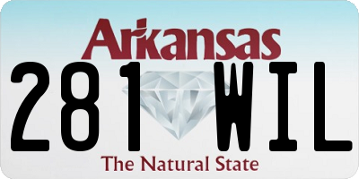AR license plate 281WIL
