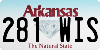 AR license plate 281WIS
