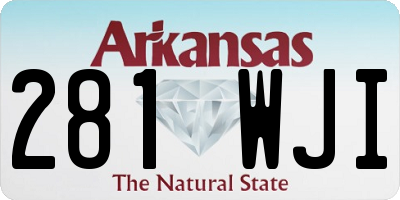 AR license plate 281WJI