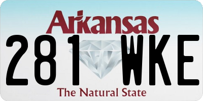 AR license plate 281WKE