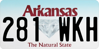 AR license plate 281WKH