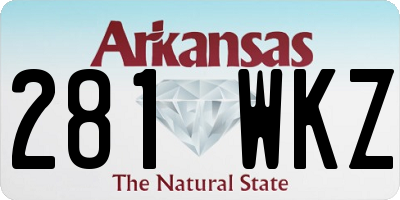 AR license plate 281WKZ