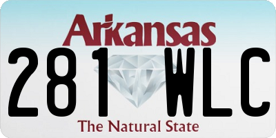 AR license plate 281WLC