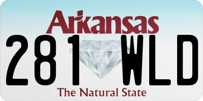 AR license plate 281WLD
