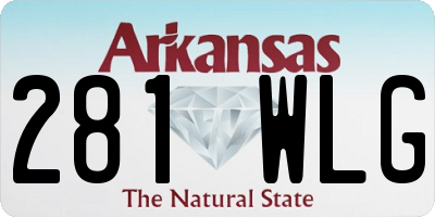 AR license plate 281WLG