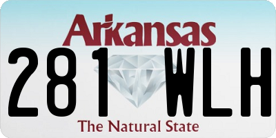 AR license plate 281WLH