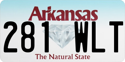 AR license plate 281WLT