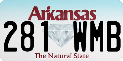 AR license plate 281WMB