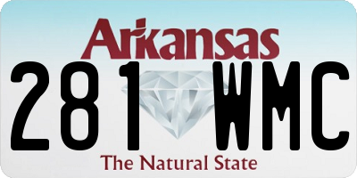 AR license plate 281WMC