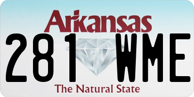 AR license plate 281WME
