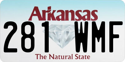 AR license plate 281WMF