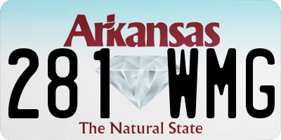 AR license plate 281WMG