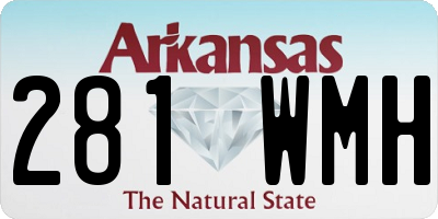 AR license plate 281WMH