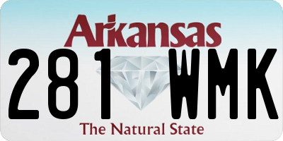 AR license plate 281WMK