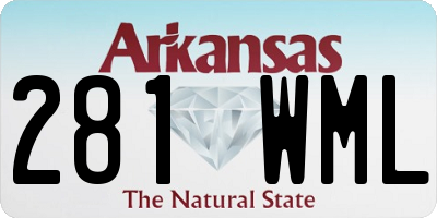 AR license plate 281WML