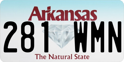 AR license plate 281WMN