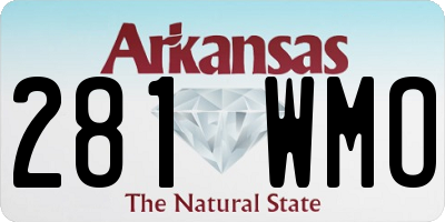 AR license plate 281WMO