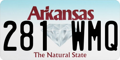 AR license plate 281WMQ