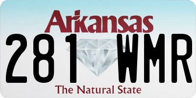 AR license plate 281WMR