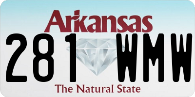 AR license plate 281WMW
