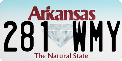 AR license plate 281WMY